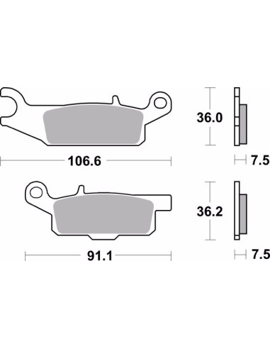 pastillas de freno moto brembo sinterizadas 07ya48sd