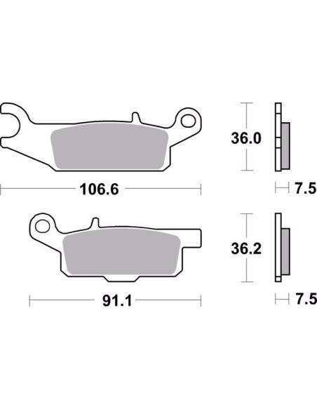 pastillas de freno moto brembo sinterizadas 07ya48sx