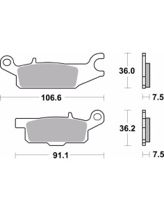 pastillas de freno moto brembo sinterizadas 07ya49sd 2