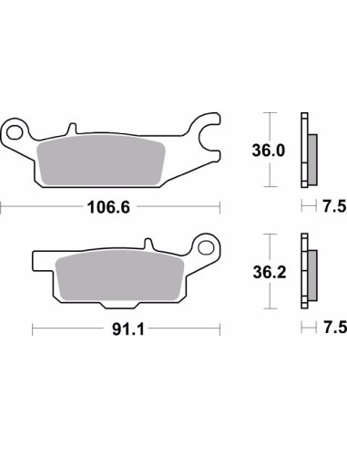 pastillas de freno moto brembo sinterizadas 07ya49sd