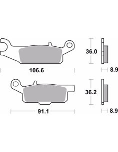 pastillas de freno moto brembo sinterizadas 07ya50sx 2