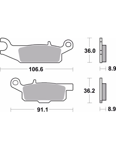 pastillas de freno moto brembo sinterizadas 07ya50sx