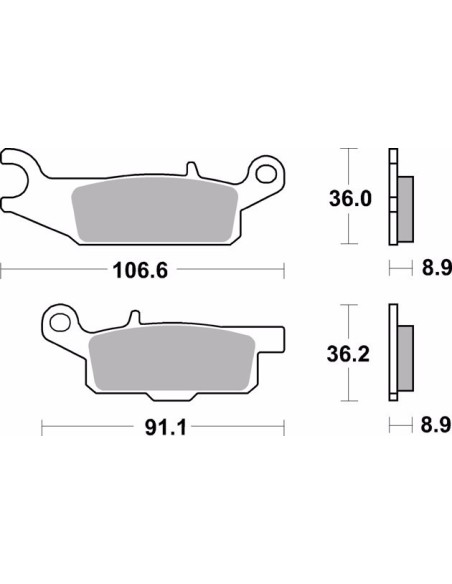 pastillas de freno moto brembo sinterizadas 07ya50sx