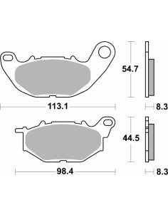 pastillas de freno moto brembo racing sc 07ya52sc 2
