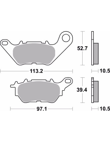 pastillas de freno moto brembo organicas 07ya53cc