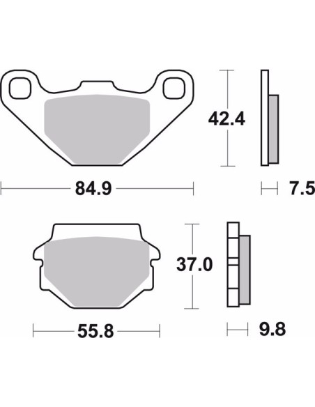 pastillas de freno moto brembo organicas 07ya54cc