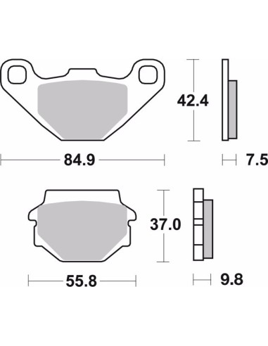 pastillas de freno moto brembo sinterizadas 07ya54sd