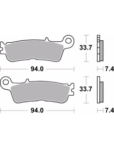 pastillas de freno moto brembo sinterizadas 07ya55sx 2