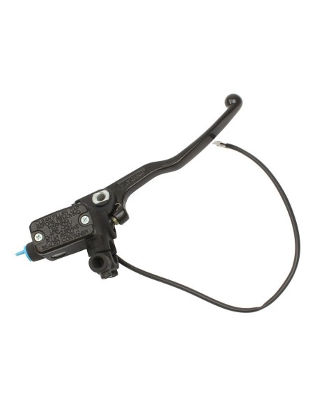 bomba de freno delantera brembo ps 13 22mm negra con deposito 10462079