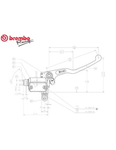 bomba de freno delantero brembo ps 11 10462082 maneta fija con deposito para moto 2