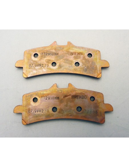 juego de pastillas de freno brembo tt 2910 hh sinterizadas ref 107988210