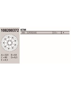 disco brembo genuine ktm superduke 990 108200372
