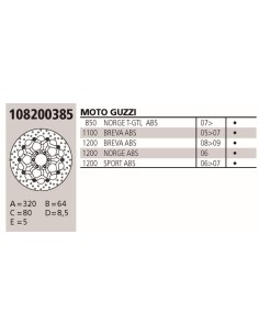 disco brembo genuine guzzi breva 1 0 108200385