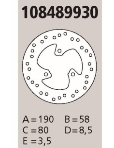 disco brembo genuine aprilia piaggio 50 108489930