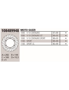 disco de freno brembo genuine 108489948