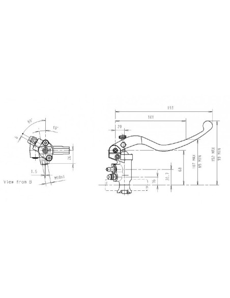 bomba de freno brembo 19x20 con sensor 110476060
