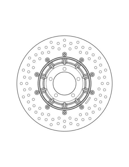 disco de freno moto brembo fijo serie oro 178b40836