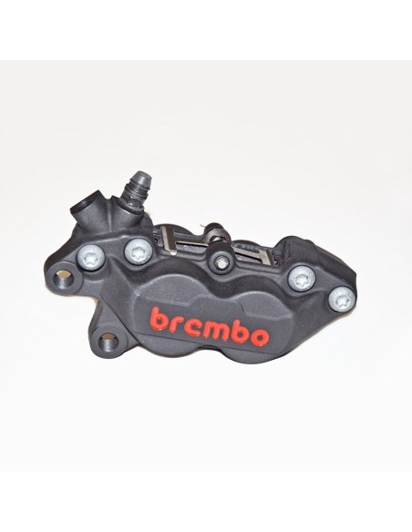 pinza de freno delantera izquierda brembo racing p4 40c negra logo rojo 20516578