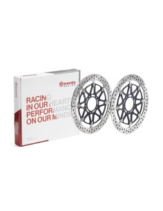 pareja de discos de freno delanteros brembo 208a98536 t drive flotantes 320 x 5 5 mm para