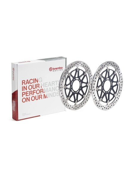 pareja de discos de freno delanteros brembo 208a98536 t drive flotantes 320 x 5 5 mm para