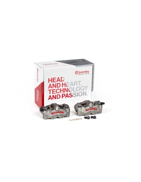 pinzas delanteras brembo gp4 rs monoblock pinza de freno radial 108 mm 220c78310