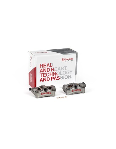 kit de pinzas de freno brembo stylema 220d02010 izquierda y derecha titanio 100 mm