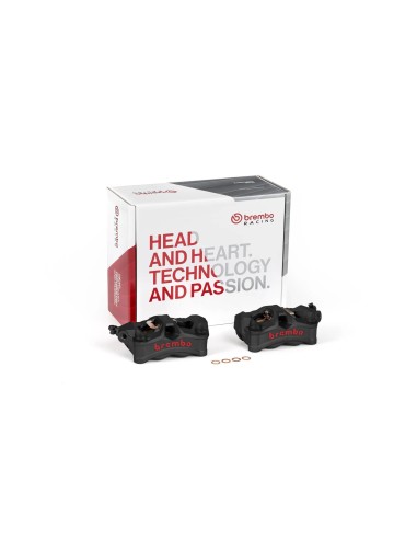 kit de pinzas de freno brembo stylema 220d02070 izquierda y derecha negro 100 mm