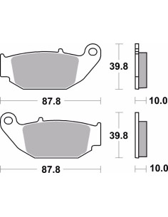 pastillas de freno moto brembo organicas 07ho61cc 2