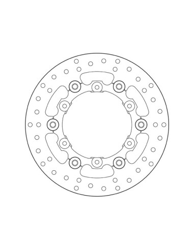 disco de freno moto brembo flotnte serie oro trasero 78b40909