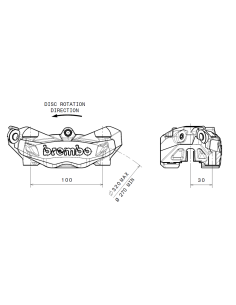pinza brembo m32 derecha izquierda 100mm 920b69007 2