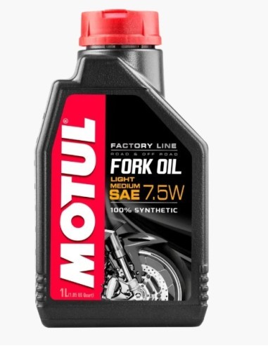 aceite de horquilla motul fork oil factory 7 5w line light med 1l