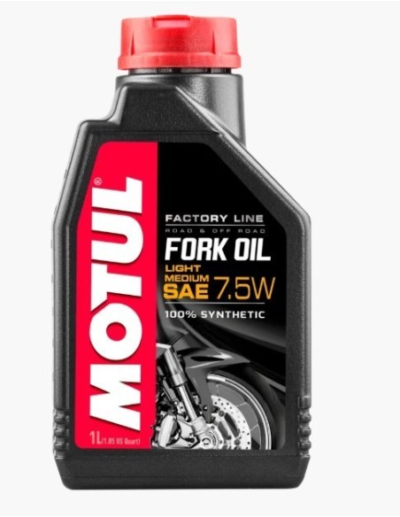 aceite de horquilla motul fork oil factory 7 5w line light med 1l