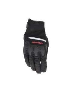 guante acerbis x street wp homologacion ce negro y rojo touring y urbano 0026676 323