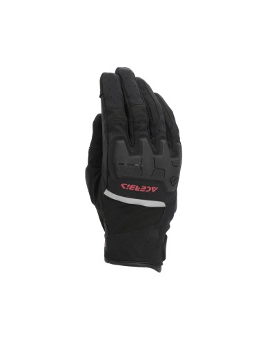 guante acerbis x street wp homologacion ce negro y rojo touring y urbano 0026676 323
