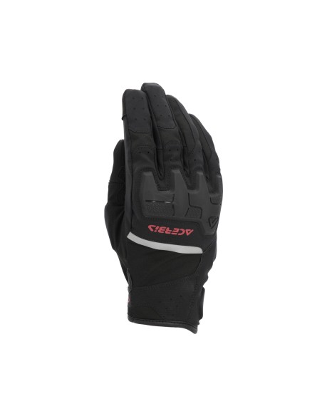 guante acerbis x street wp homologacion ce negro y rojo touring y urbano 0026676 323