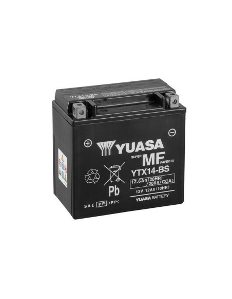 bateria para motocicleta yuasa mf 12 6ah cp ytx14 bs