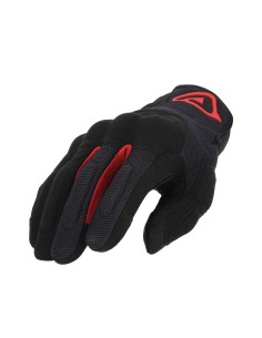 guantes acerbis ce pyramid homologados ce color negro y rojo 0024869 323 2