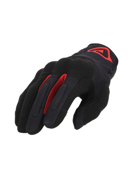 guantes acerbis ce pyramid homologados ce color negro y rojo 0024869 323