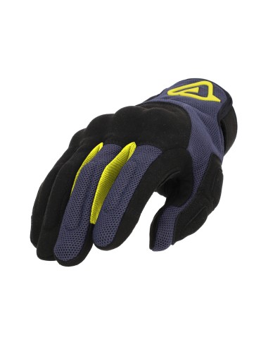 guantes acerbis ce pyramid homologados ce gris y azul 0024869 090