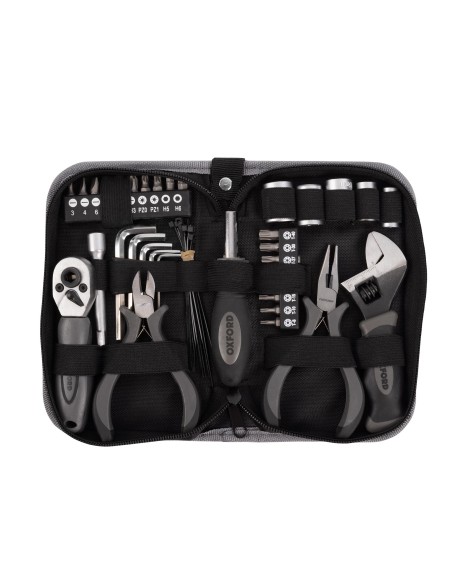 kit herramientas moto oxford tool kit pro v2 ox770v2 35 piezas bajo asiento con torx y car