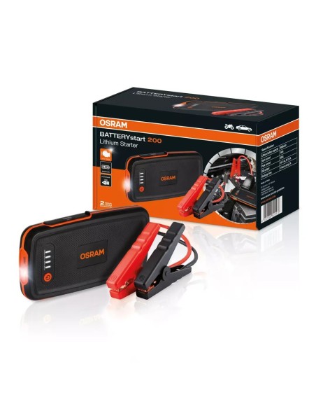arrancador de litio osram battery start 200 obsl200