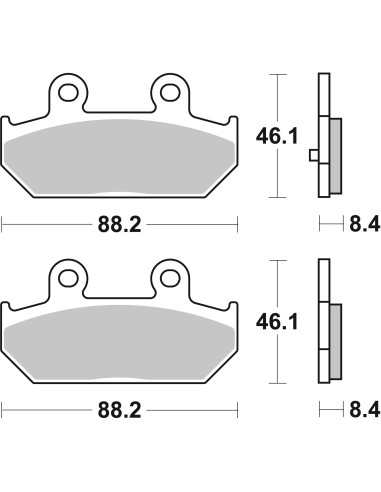 pastillas de freno moto brembo sinterizadas 07058xs