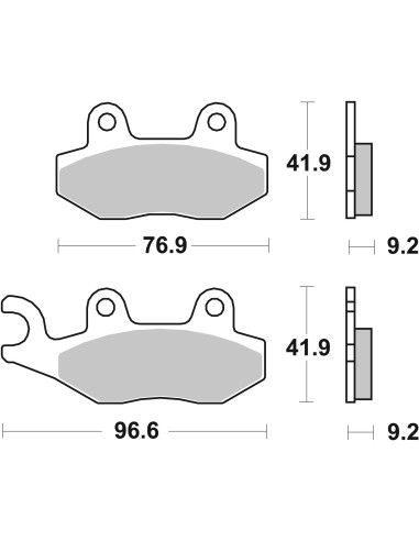 pastillas de freno moto brembo genuinas 07035