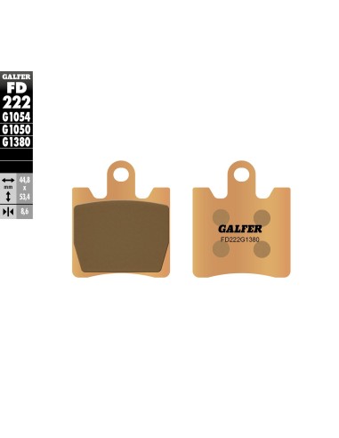 pastillas de freno moto galfer scooter fd222g1380