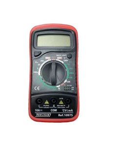 multimetro digital con termometro toolhub 10975 cat iii 600 v