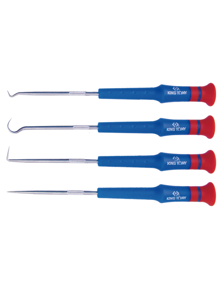 juego ganchos de precision king tony 30914ay 4 piezas 170 mm para taller moto