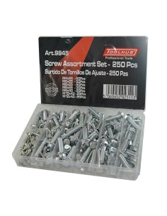 surtido tornillos metricos toolhub 9845 para moto automocion 250 pzs