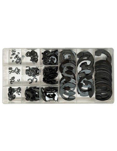 surtido clips tipo e toolhub 9822 anillos elasticos exteriores 300 pzs