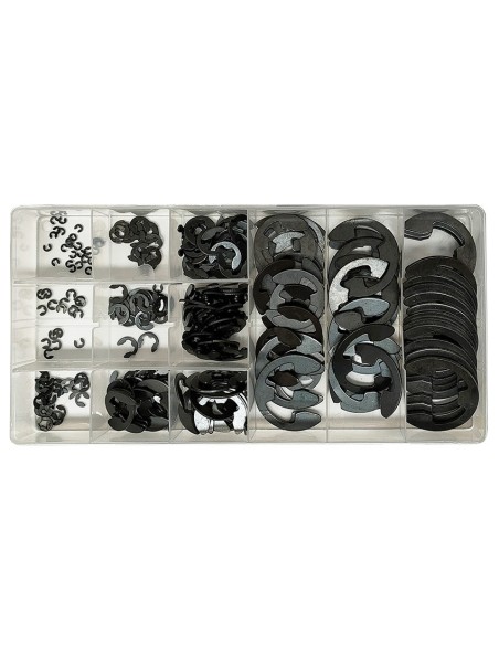 surtido clips tipo e toolhub 9822 anillos elasticos exteriores 300 pzs
