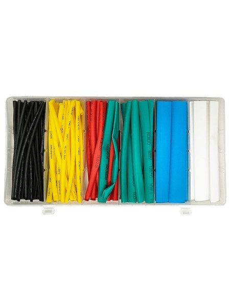 surtido manguitos termo fusibles toolhub 9832 conectores termorretractiles 100 pzs